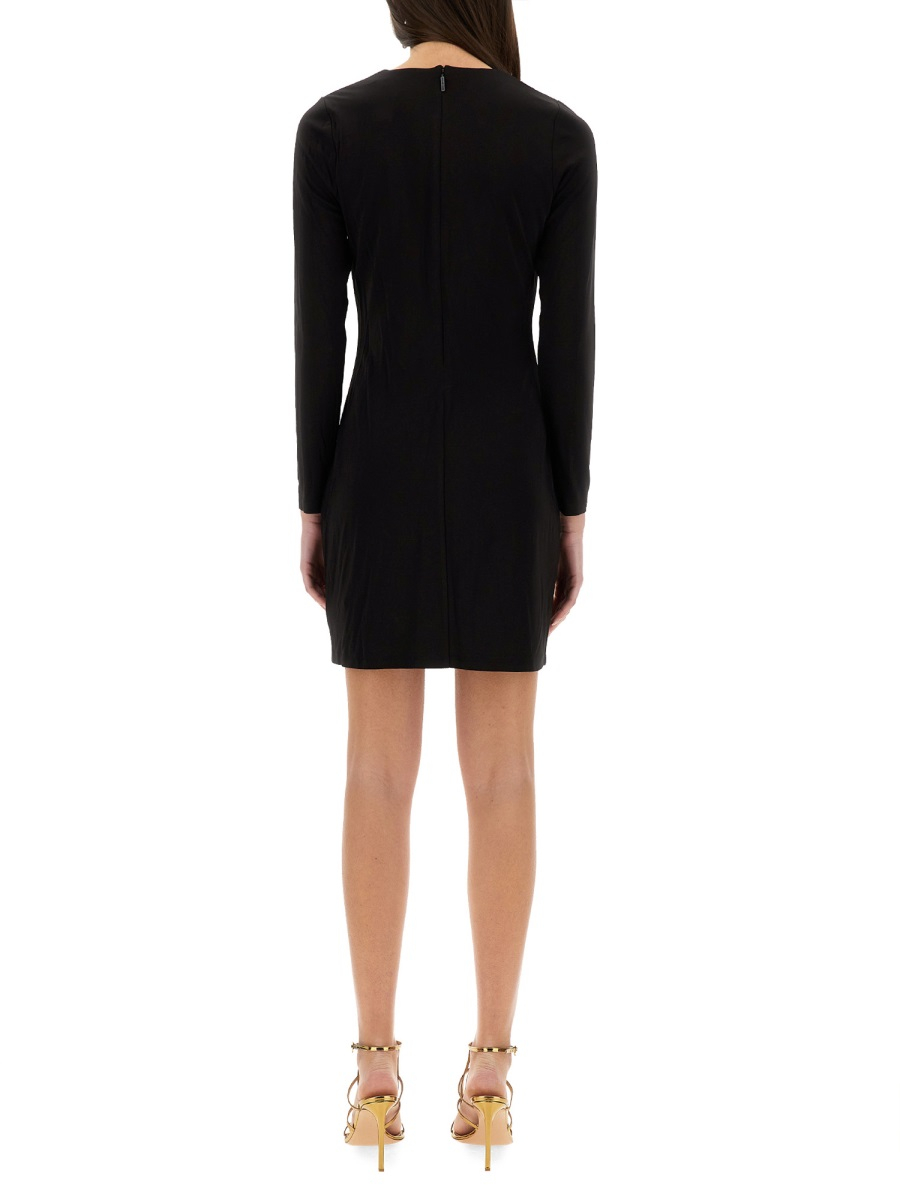 [MICHAEL BY MICHAEL KORS] Long sleeve dress SS25 MR582QNAPQ_001BLACK
