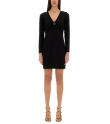 [MICHAEL BY MICHAEL KORS] Long sleeve dress SS25 MR582QNAPQ_001BLACK
