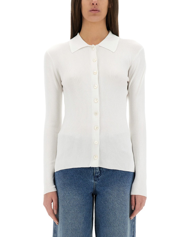 [MICHAEL BY MICHAEL KORS] Shirts Long Sleeve SS25 MR56135GW2_117OPTICWHITE