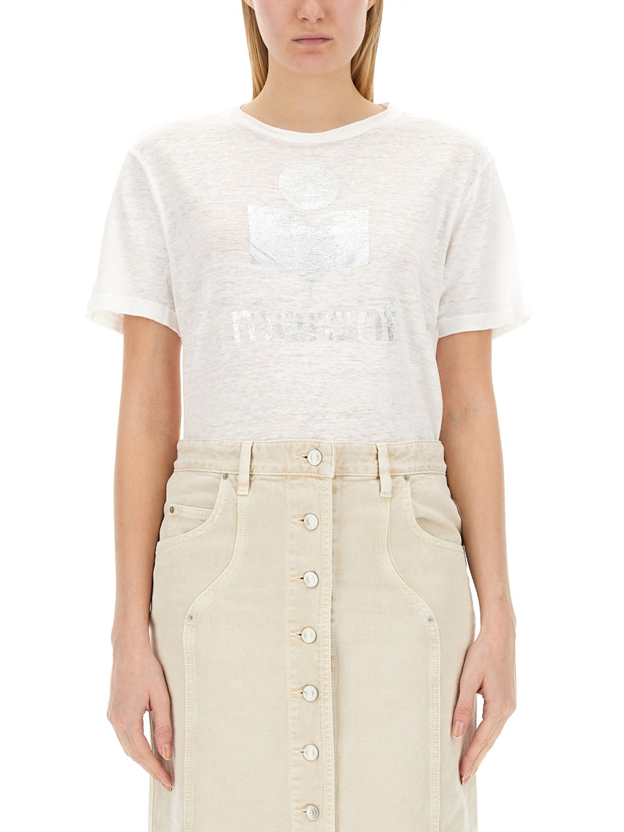 [Marant Etoile] T-shirts Short Sleeve SS25 TS0001FB_A1N10E20WH
