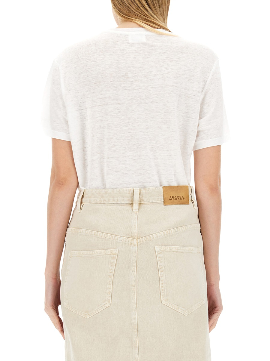 [Marant Etoile] T-shirts Short Sleeve SS25 TS0001FB_A1N10E20WH