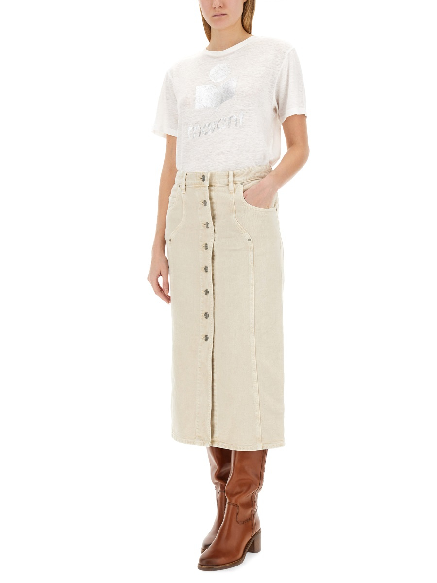[Marant Etoile] T-shirts Short Sleeve SS25 TS0001FB_A1N10E20WH