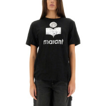 [Marant Etoile] T-shirts Short Sleeve SS25 TS0001FB_A1N10E01BK