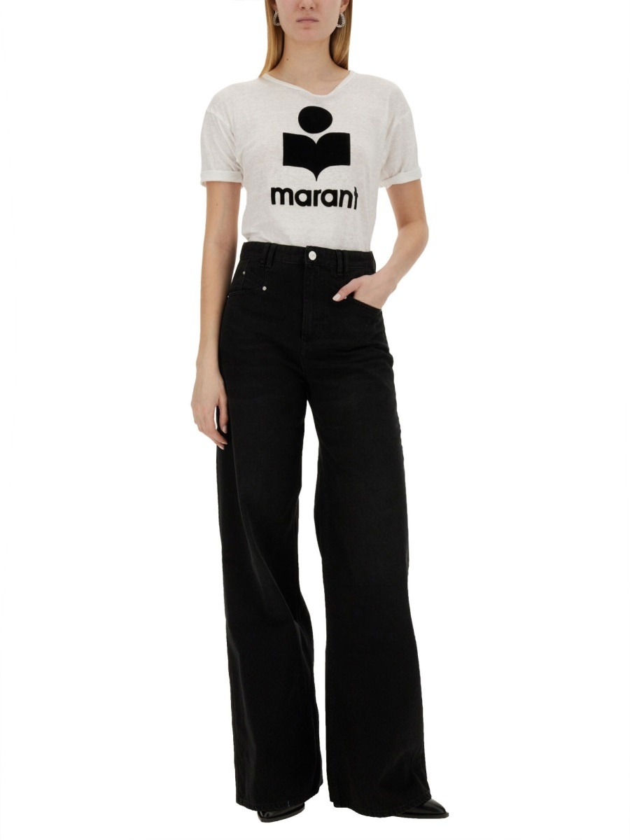 [Marant Etoile] T-shirts Short Sleeve SS25 TS0004FA_A1N09E20WH