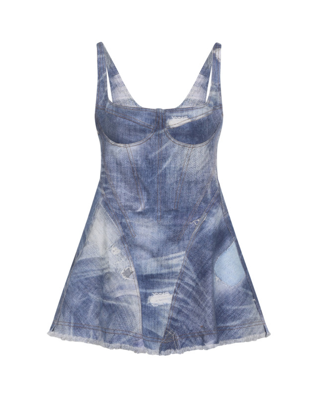 [ROBERTO CAVALLI] Sleeveless dress SS26 WQJ106.DAR71