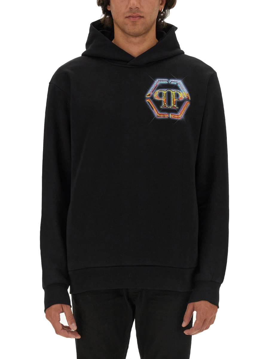 [Philipp Plein] Hoodie FW24 MJB3356_PJY002N02