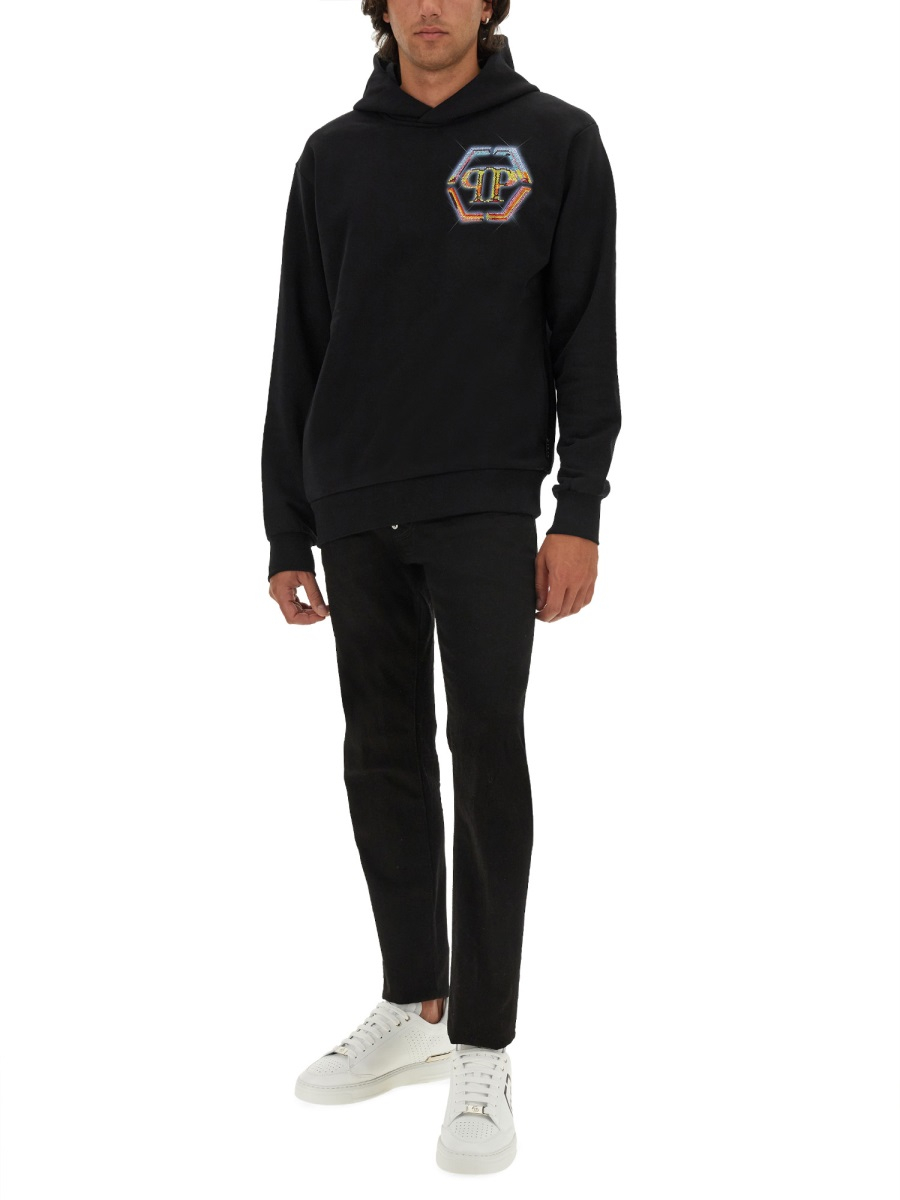 [Philipp Plein] Hoodie FW24 MJB3356_PJY002N02