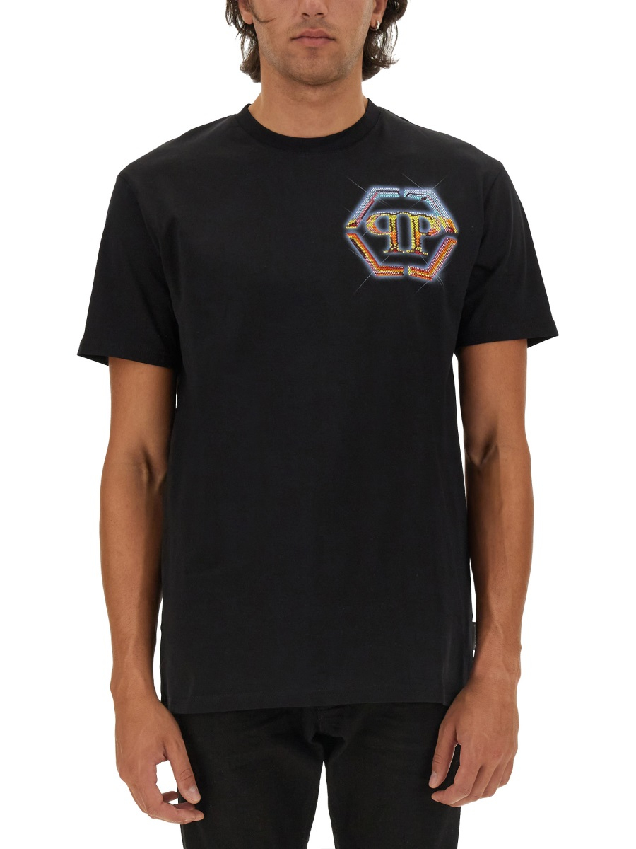 [Philipp Plein] T-shirts Short Sleeve FW24 MTK7342_PJY002N02