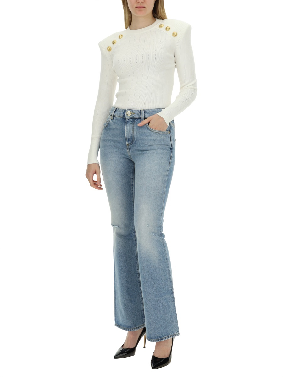 [Balmain] Jeans FW24 DF1MJ130DE53_6FC
