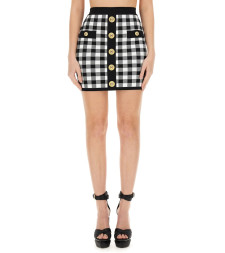 [Balmain] Mini skirt SS24 CF1LB292_KF51EAB
