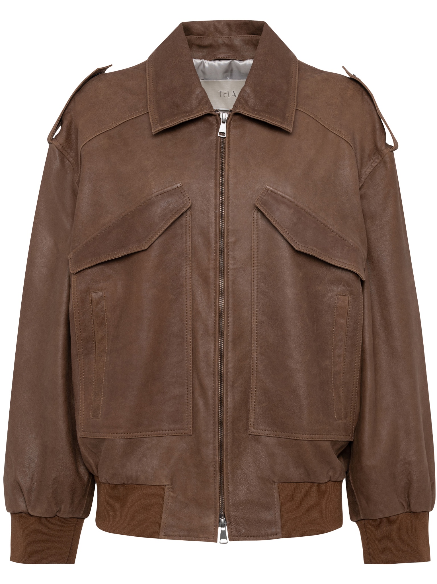 [Tela] Leather Jacket SS26 A90007 04T193