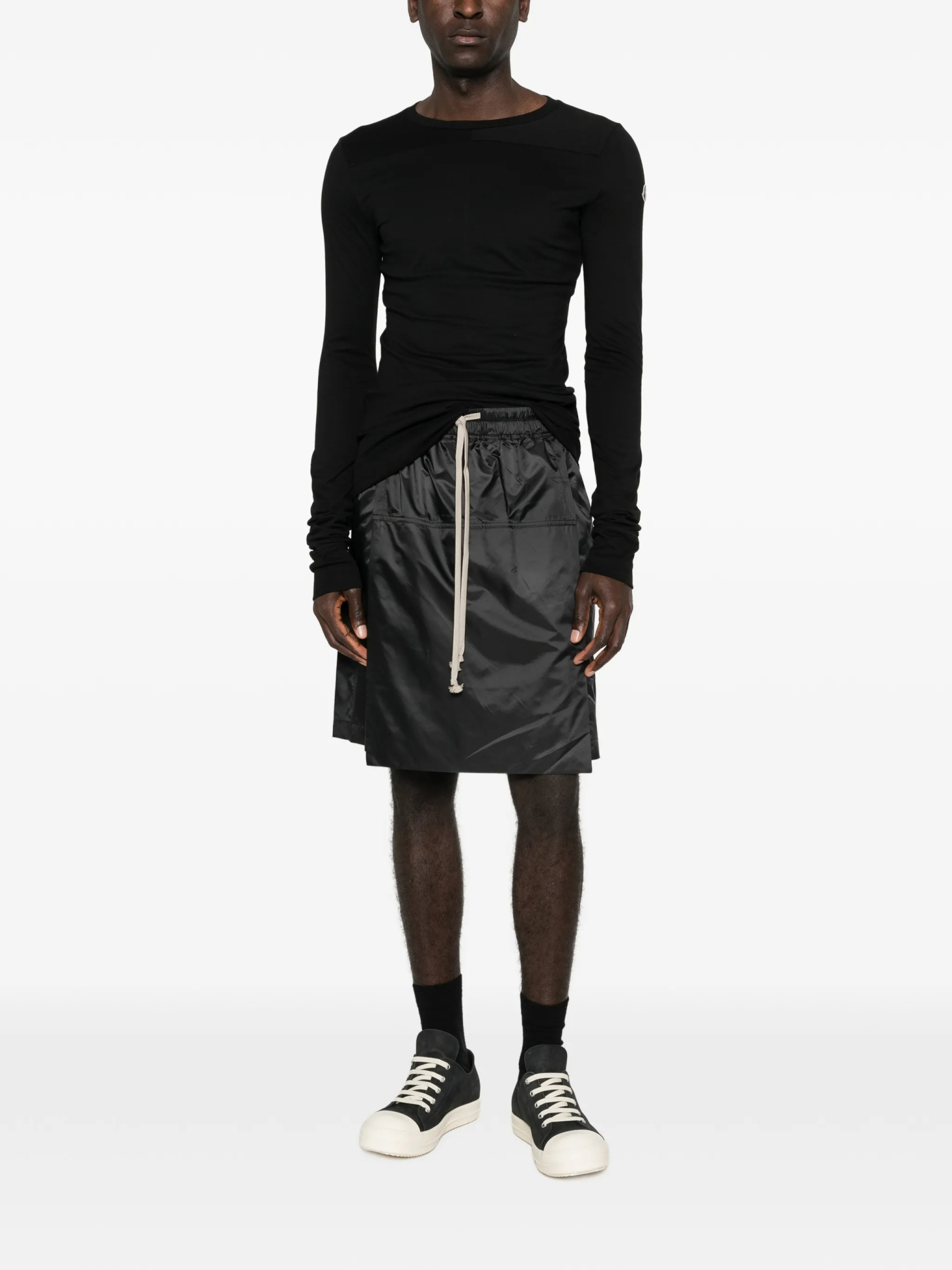 [Moncler X Rick Owens] T-shirts Long Sleeve SS26 MU01F8D01 89AHD