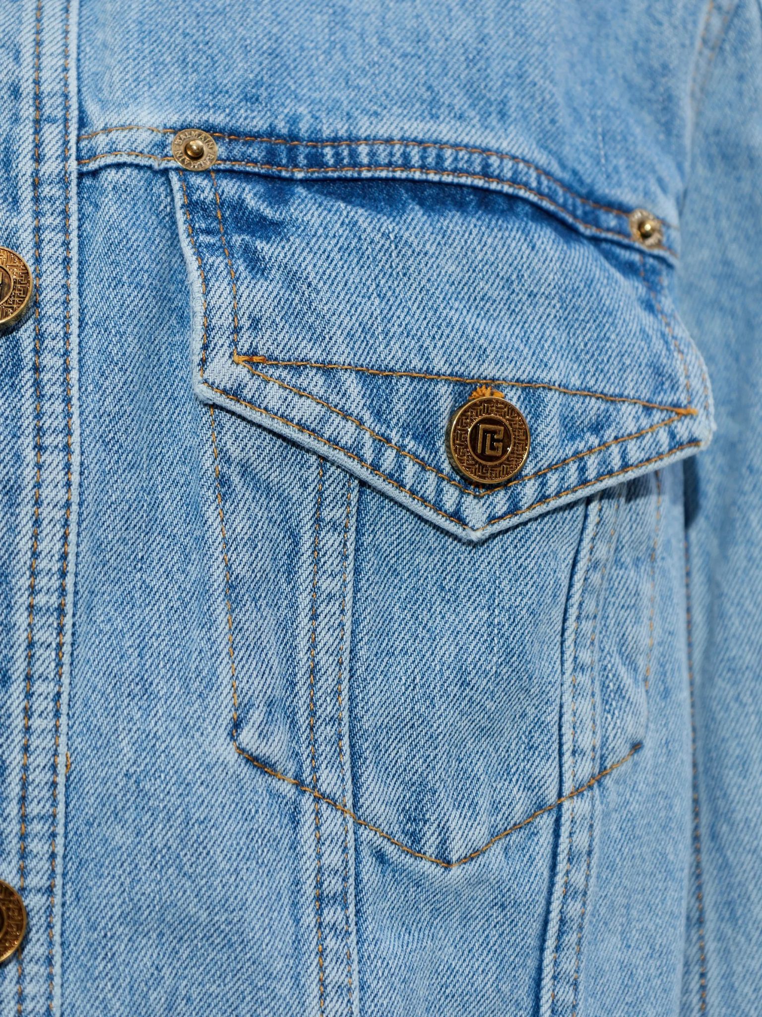 [BALMAIN PARIS] Denim Jacket SS26 GF1TC215 DG11