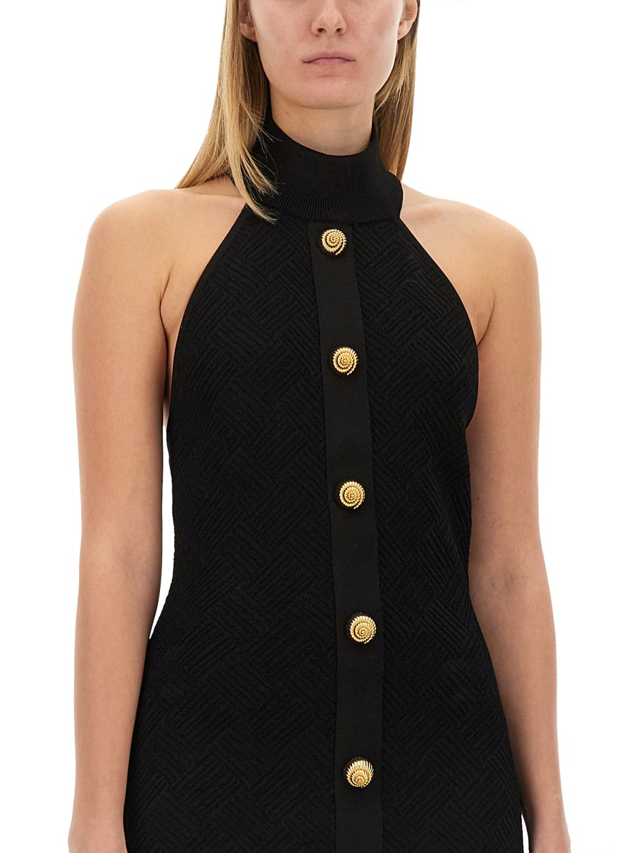 [Balmain] Sleeveless dress FW24 DF0R3236KH58_0PA