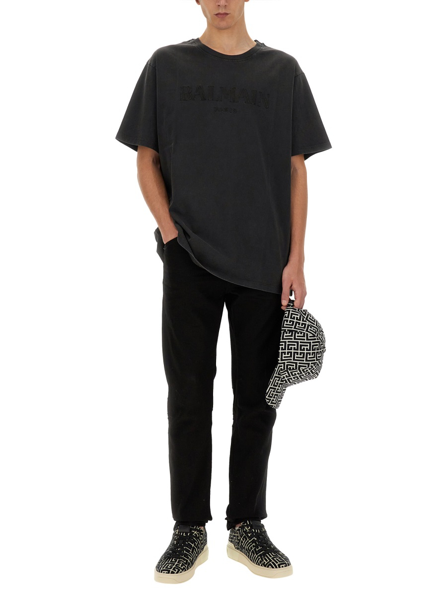 [Balmain] T-shirts Short Sleeve FW24 DH1EG010BC72_YGD
