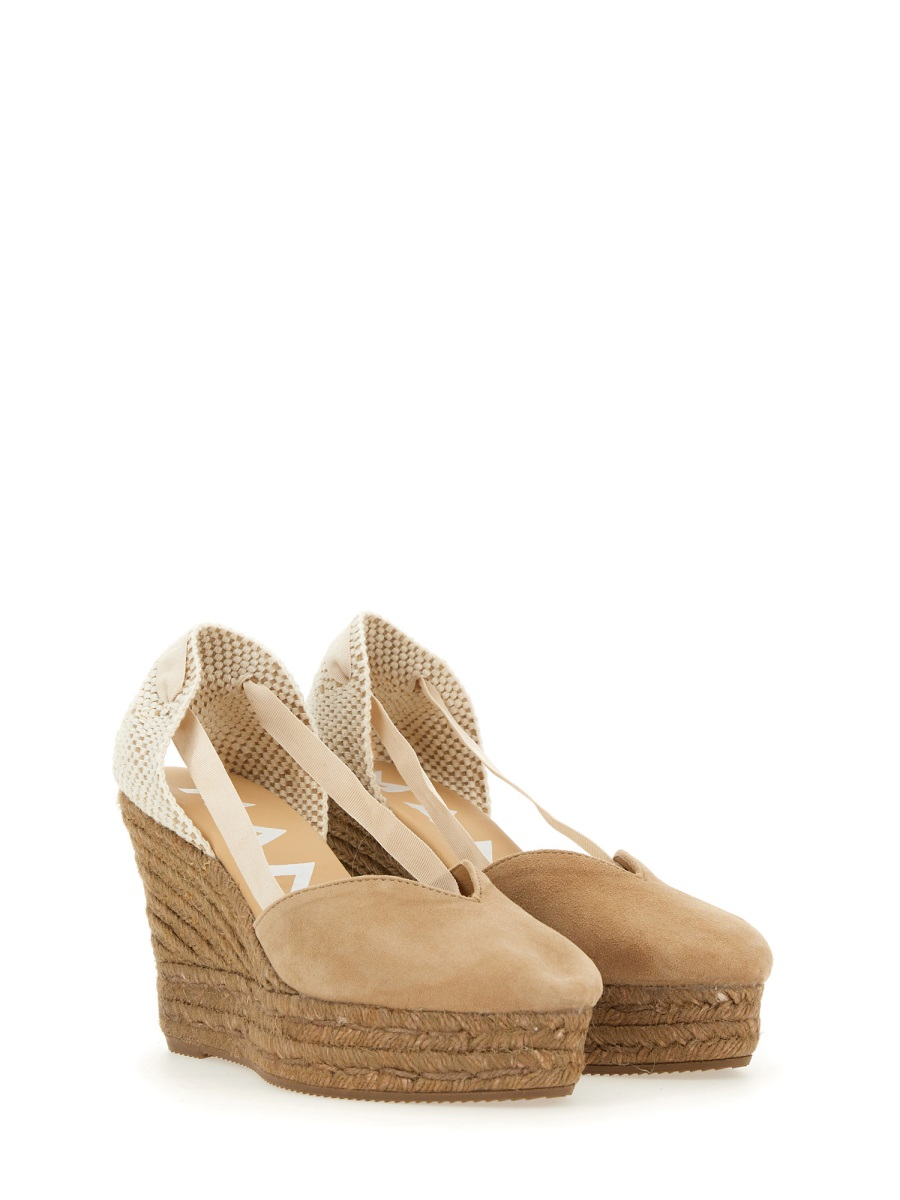 [MANEBI] Wedges SS24 W1.6WH_SOFTSUEDEVINTAGETAUPEONTONE