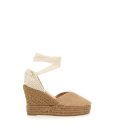 [MANEBI] Wedges SS24 W1.6WH_SOFTSUEDEVINTAGETAUPEONTONE