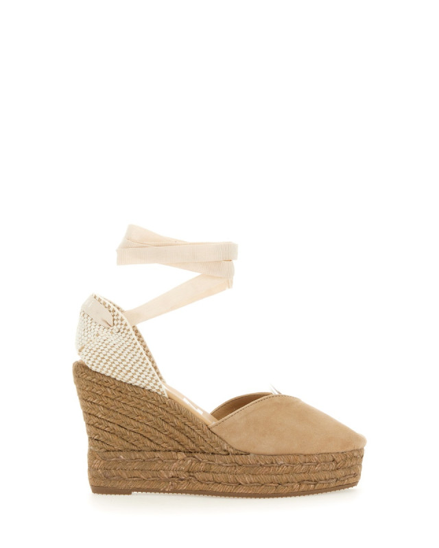 [MANEBI] Wedges SS24 W1.6WH_SOFTSUEDEVINTAGETAUPEONTONE