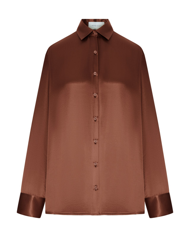 [THE NINA STUDIO] Shirts Long Sleeve SS26 N2744300 CHOCO