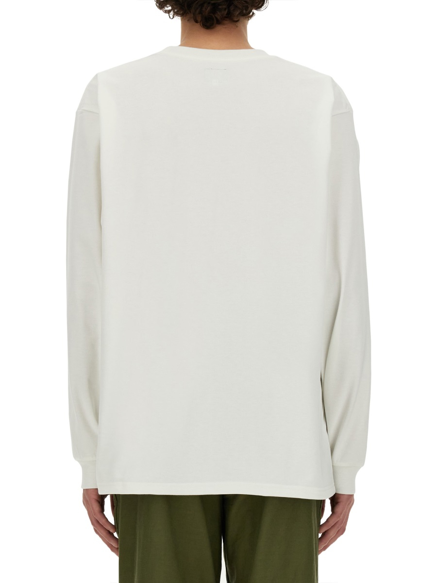 [Needles] T-shirts Long Sleeve SS24 OT261_A-WHITE