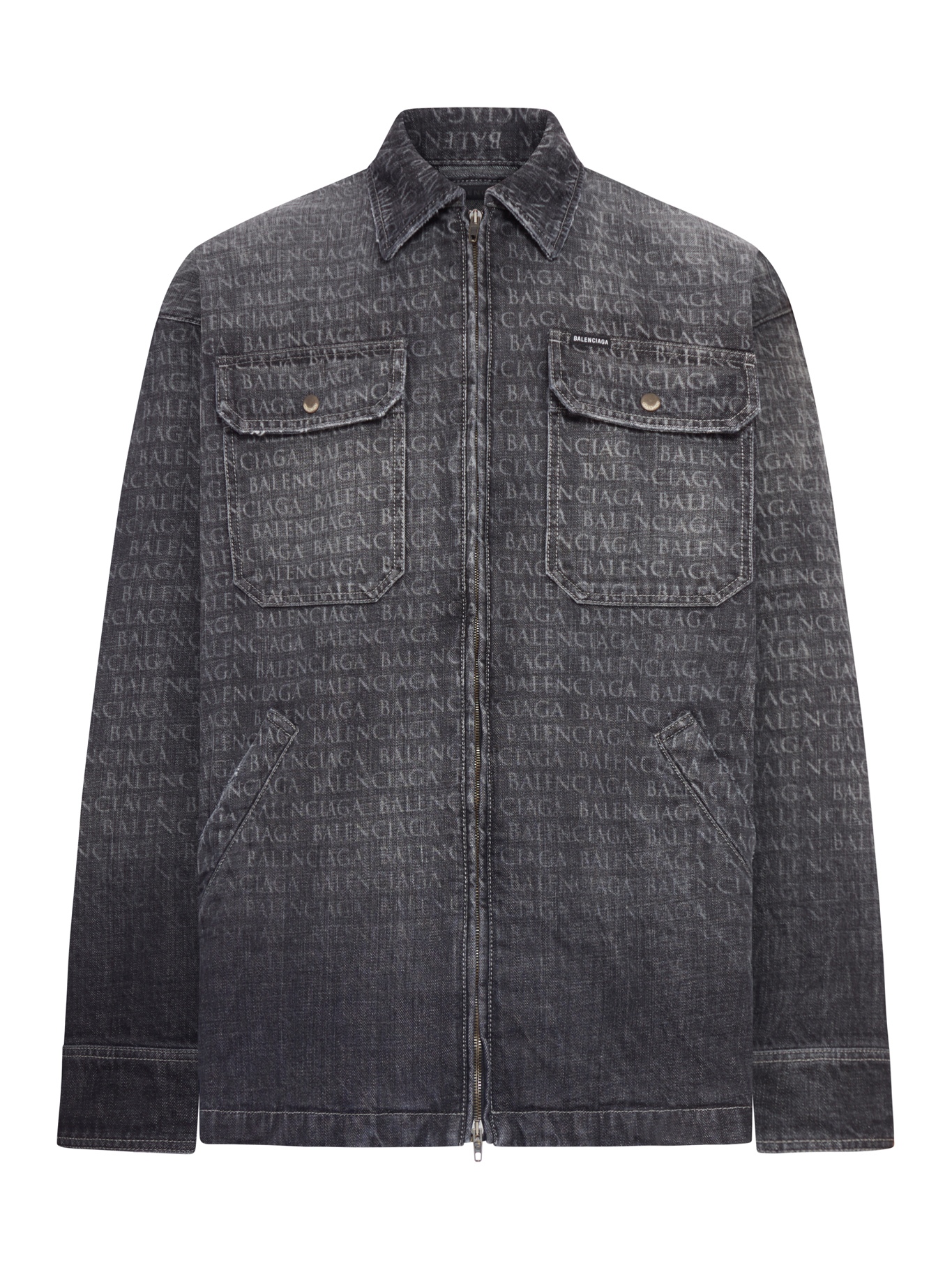 [Balenciaga] Shirts Long Sleeve SS26 856919TTWA51269 BLACK GREY