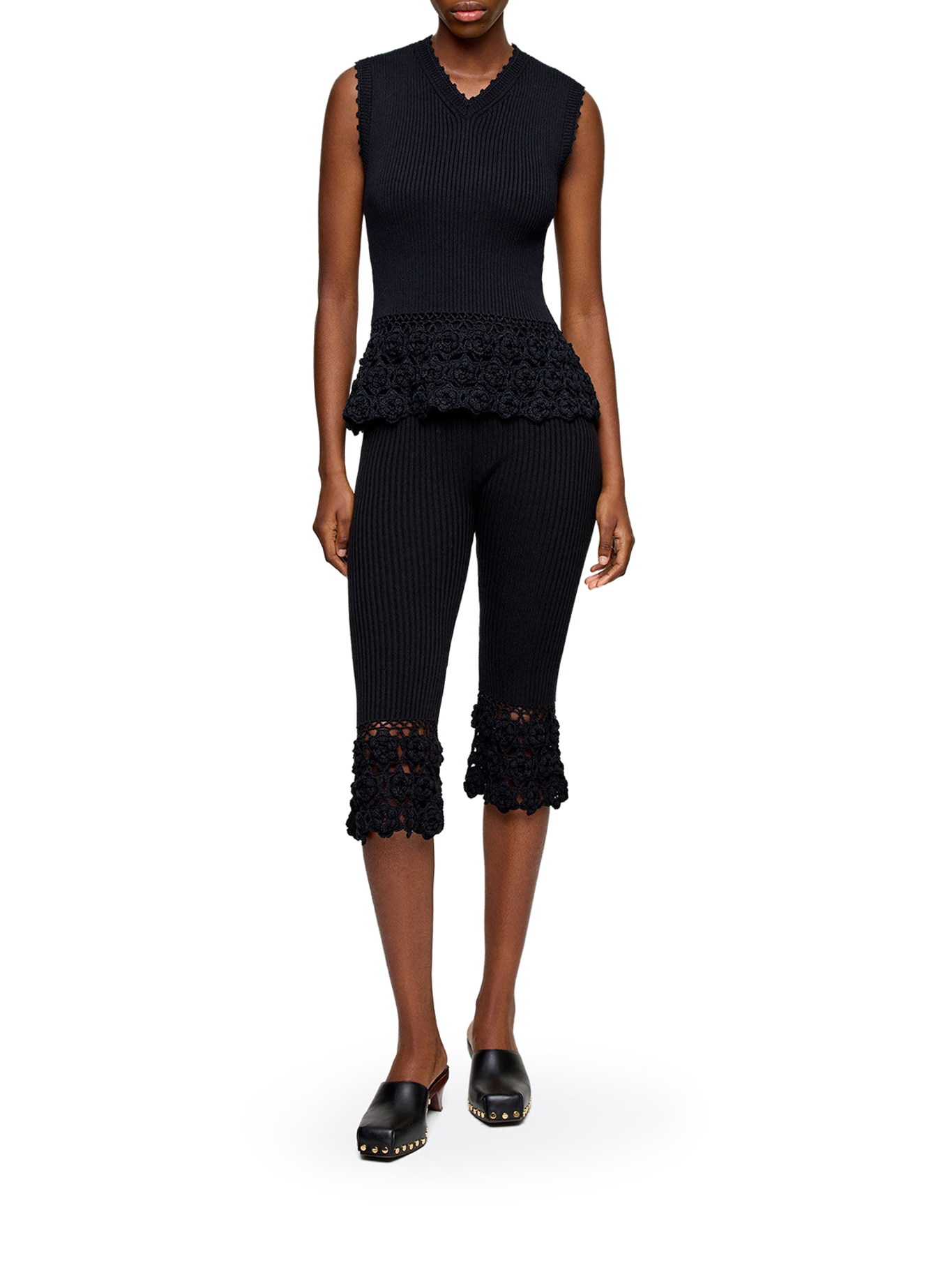 [GANNI] T-shirts Sleeveless SS26 A1070251099 BLACK
