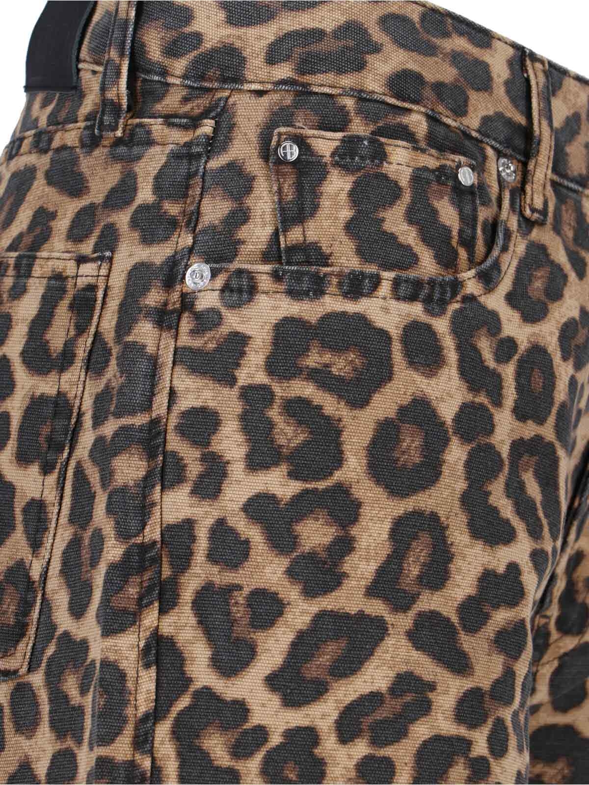 [Anine Bing] Trousers SS26 A 06 11765 MTL59LEOPARD