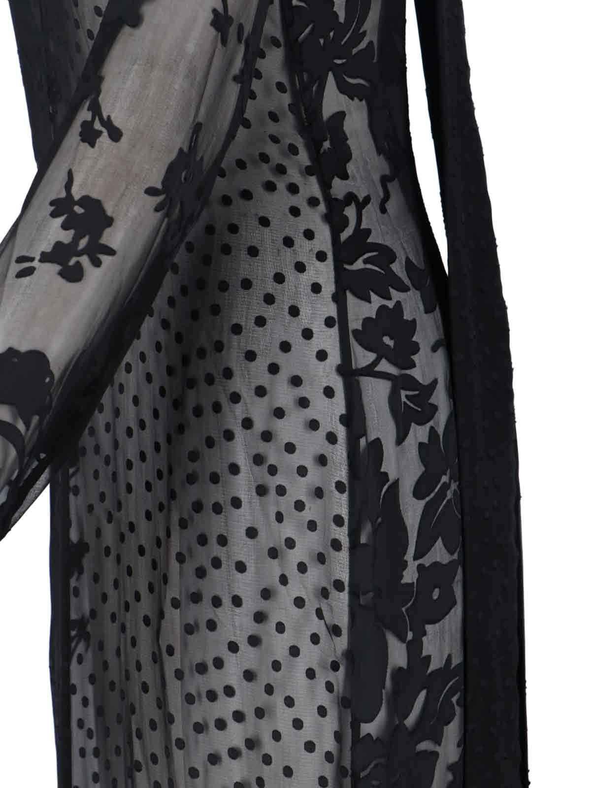 [MARINE SERRE] Long sleeve dress FW25 WDR420A UWOV0056BK99