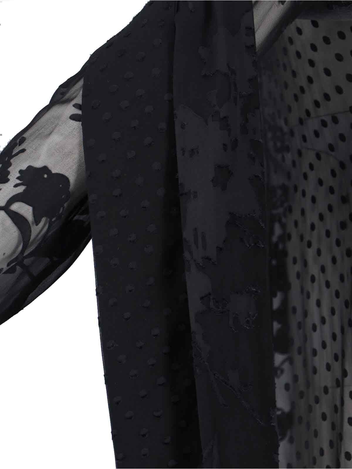 [MARINE SERRE] Long sleeve dress FW25 WDR420A UWOV0056BK99