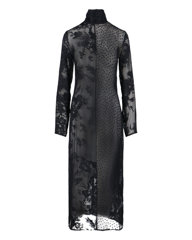 [MARINE SERRE] Long sleeve dress FW25 WDR420A UWOV0056BK99