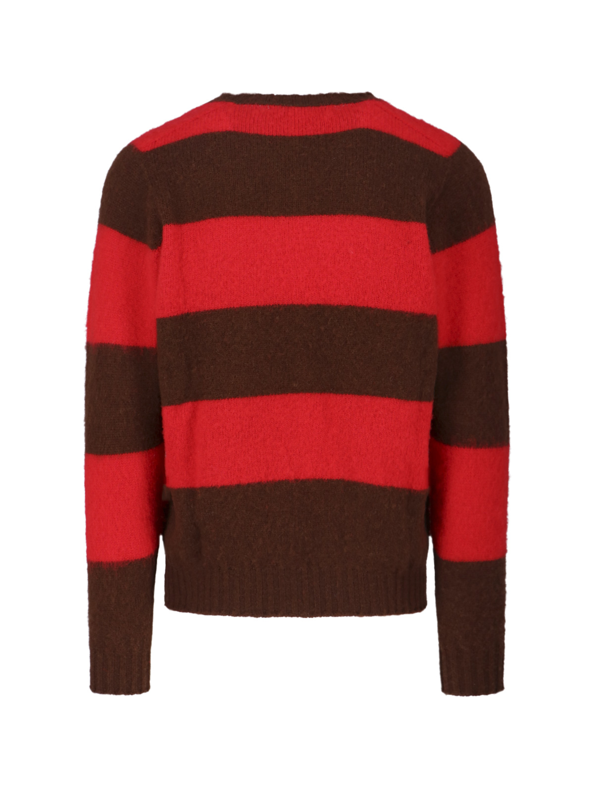 [Howlin] Knitwear FW25 SHAGGY BEAR CHUNKY STRIPESMOCHA BOOM