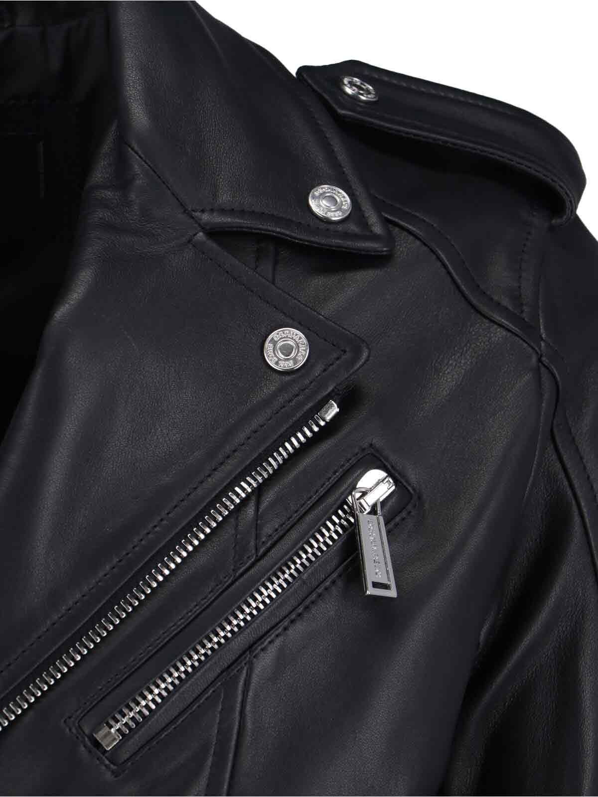 [Dsquared2] Leather Jacket SS26 S74AM1329 SY1491900