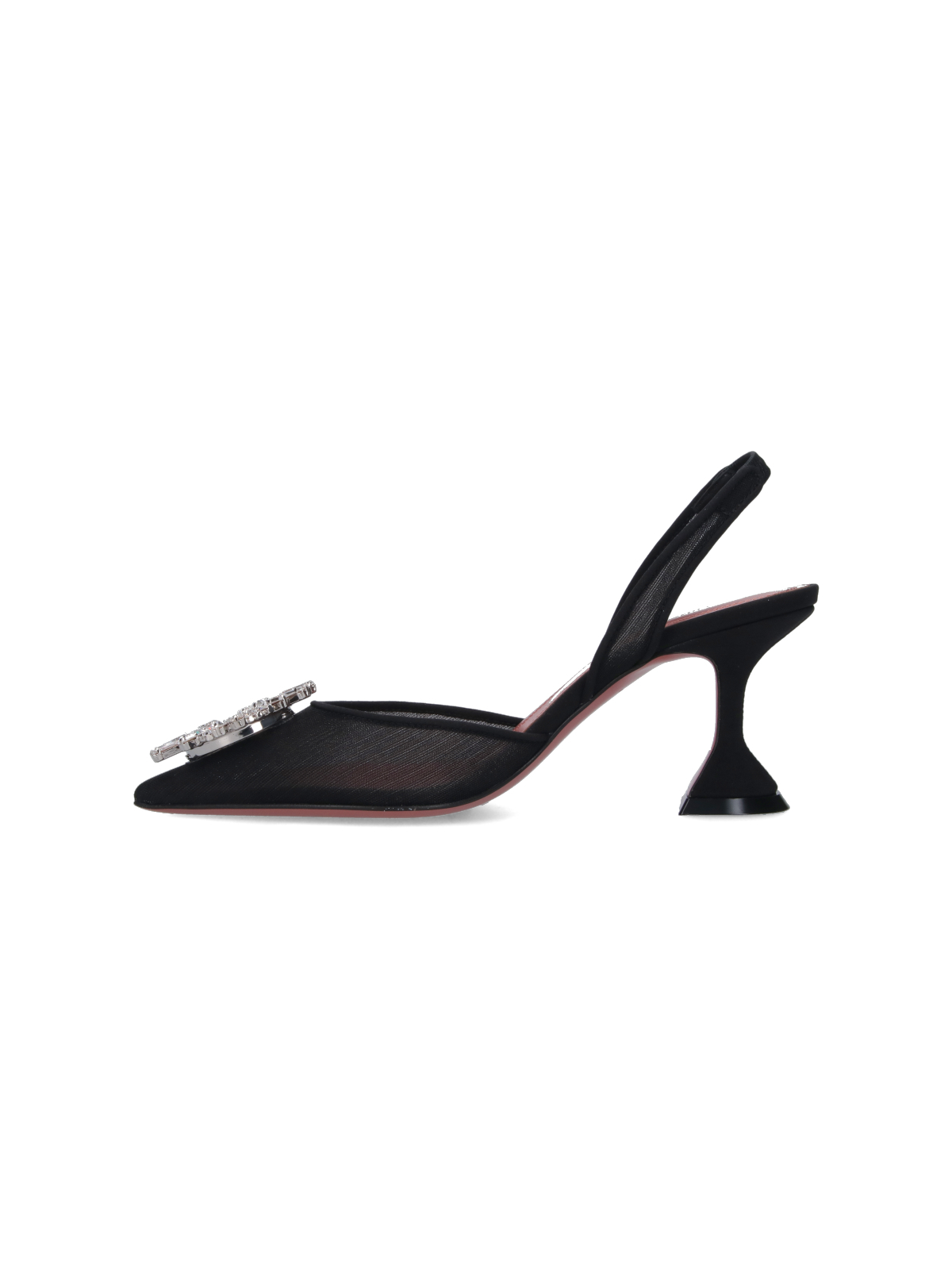 [Amina Muaddi] Pumps SS26 13S361092BEGBLACK MESH