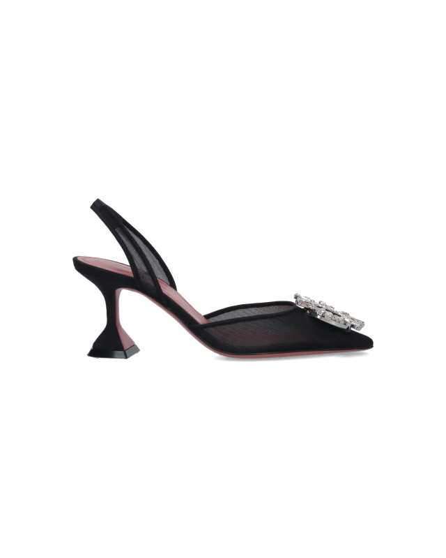[Amina Muaddi] Pumps SS26 13S361092BEGBLACK MESH