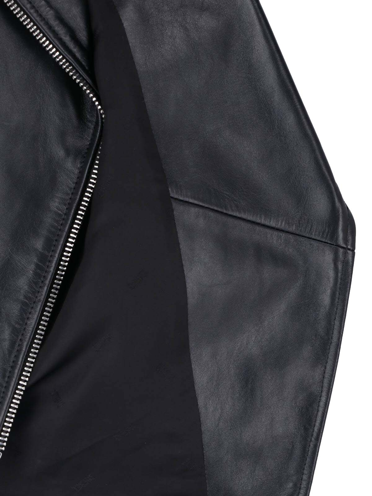 [Diesel] Leather Jacket FW26 A21902 0CECH9XX