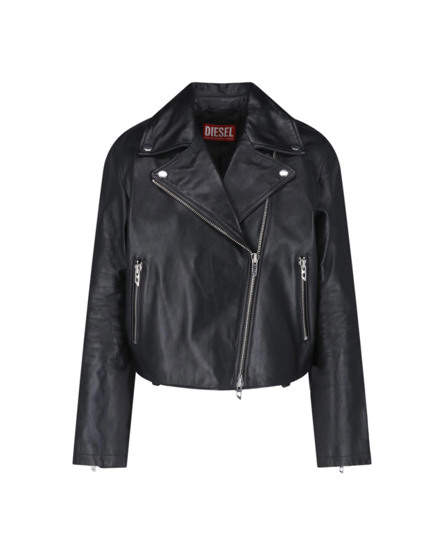 [Diesel] Leather Jacket FW26 A21902 0CECH9XX