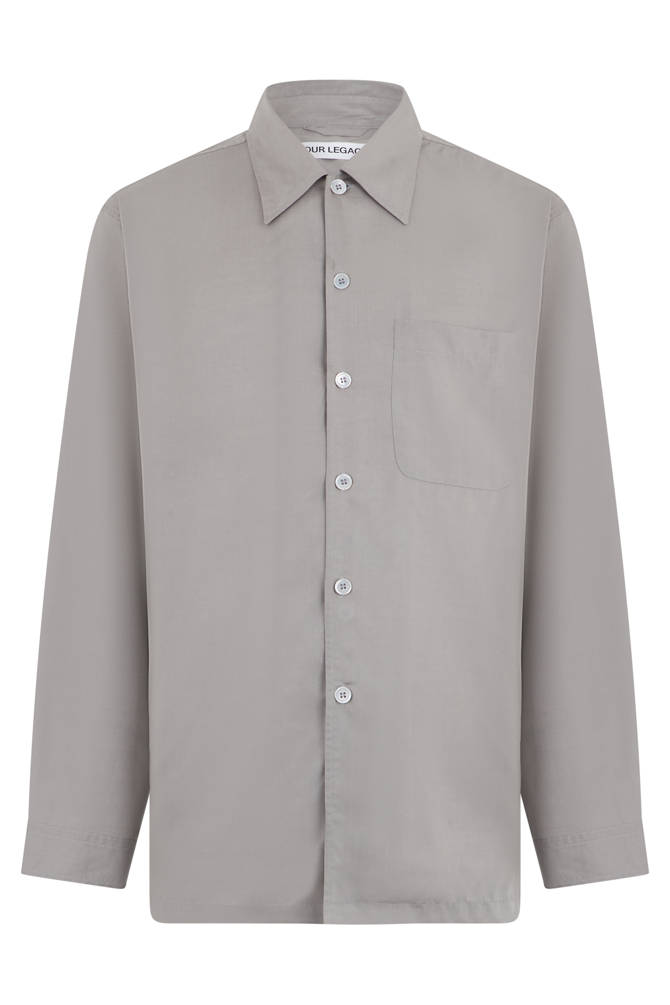 [Our Legacy] Shirts Long Sleeve SS26 M2262EWG_WILLOWGREYSOFTFLOWTENCEL
