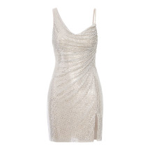 [Self-portrait] Sleeveless dress FW26 PF26041SCHCHAMPAGNE