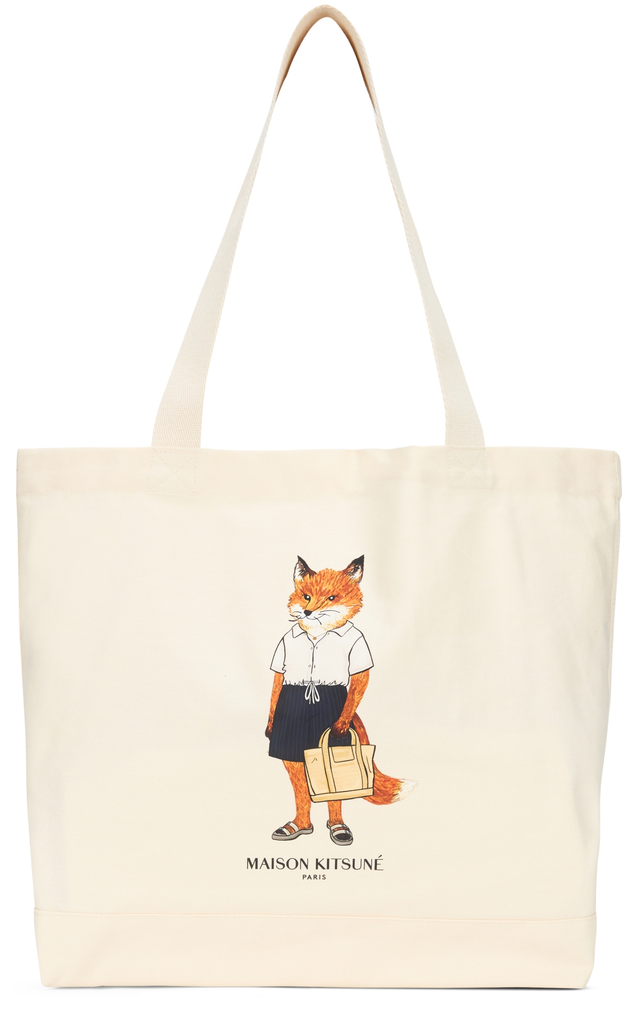 [MAISON KITSUNE] Tote bag SS26 QU05108WW9042_P700