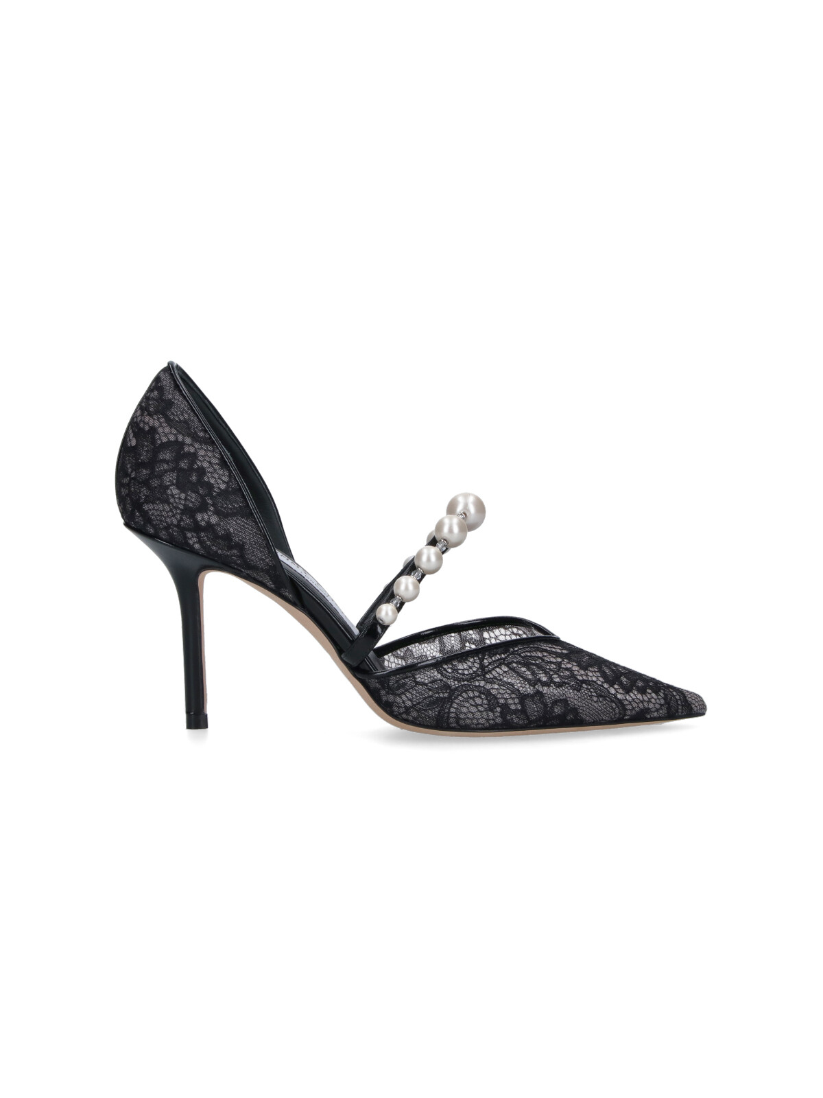 [Jimmy Choo] Pumps SS26 AURELIE 85 DRJBLACK WHITE