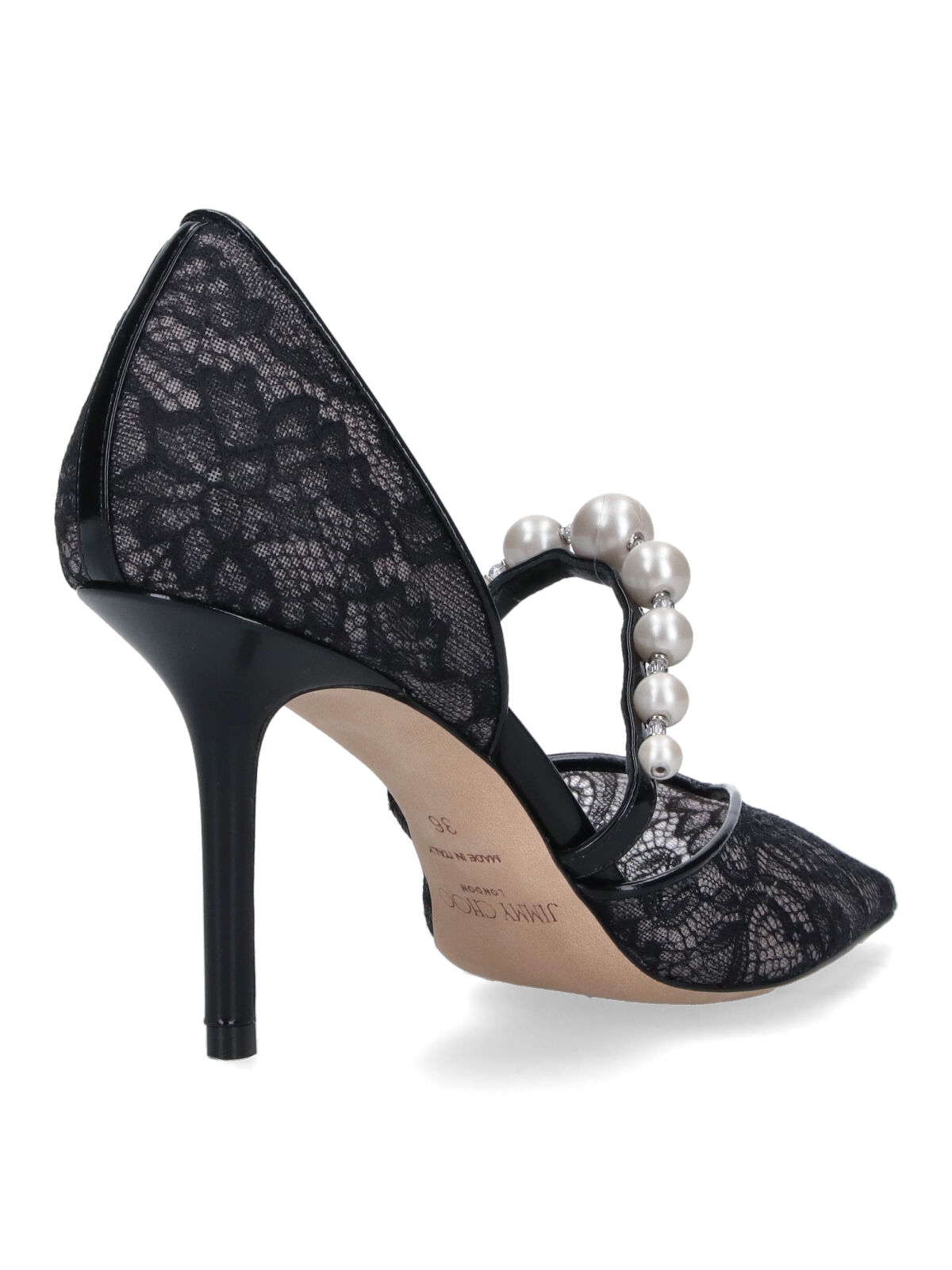 [Jimmy Choo] Pumps SS26 AURELIE 85 DRJBLACK WHITE