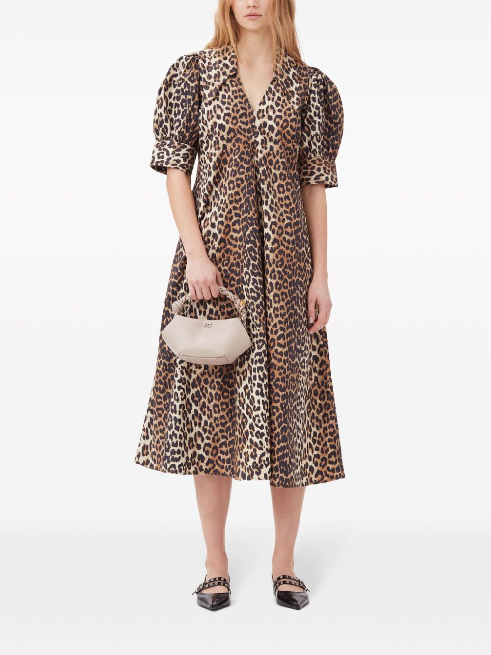 [GANNI] Short sleeve dress FW25 F8842943