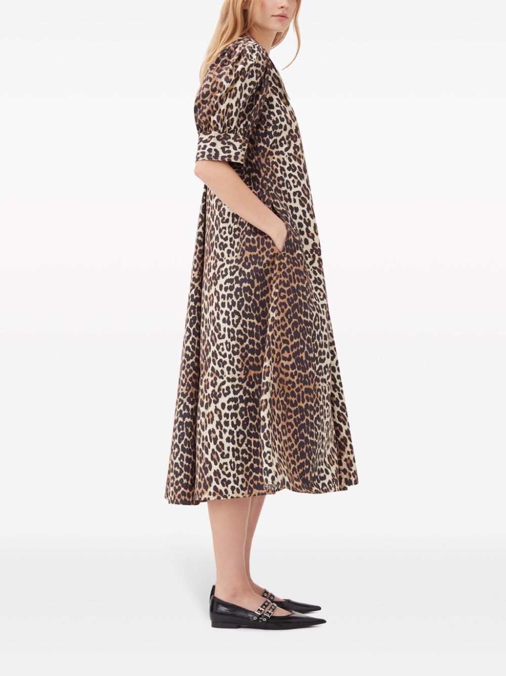[GANNI] Short sleeve dress FW25 F8842943