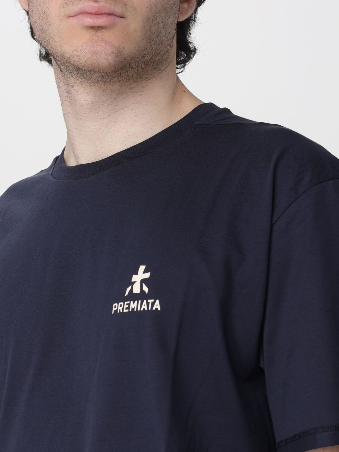 [Premiata] T-shirts Short Sleeve SS26 PA1050 VINTAGE INDIGO