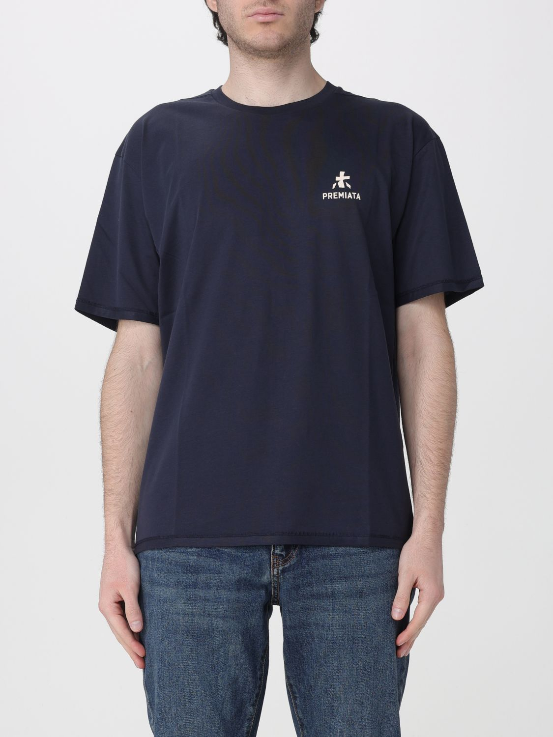 [Premiata] T-shirts Short Sleeve SS26 PA1050 VINTAGE INDIGO