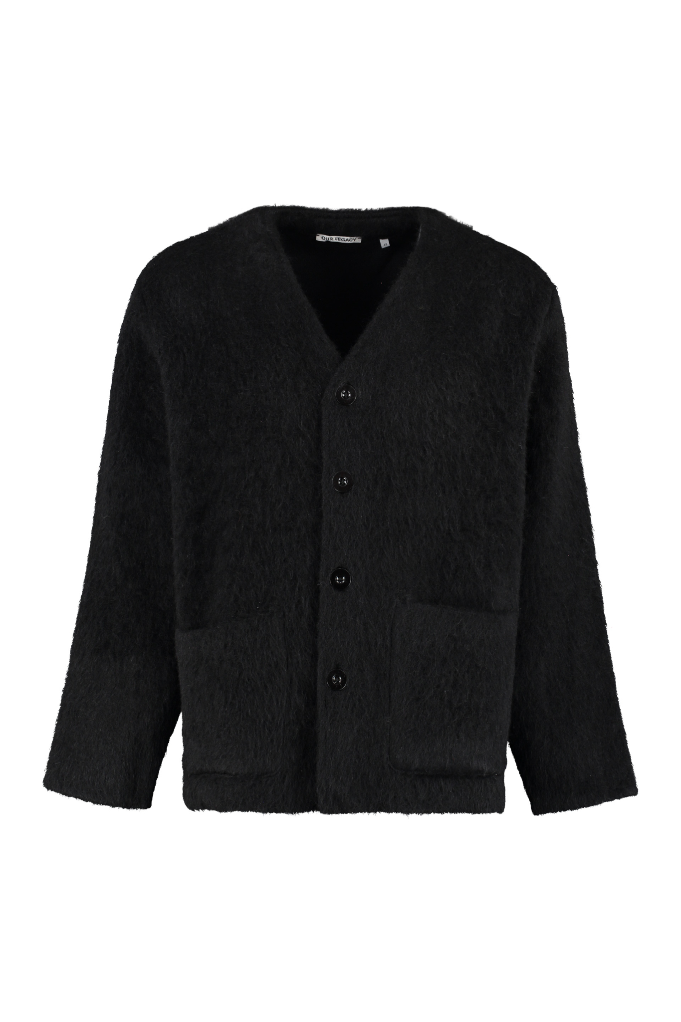 [Our Legacy] Cardigan FW23 M4206CBM_BLACKMOHAIR