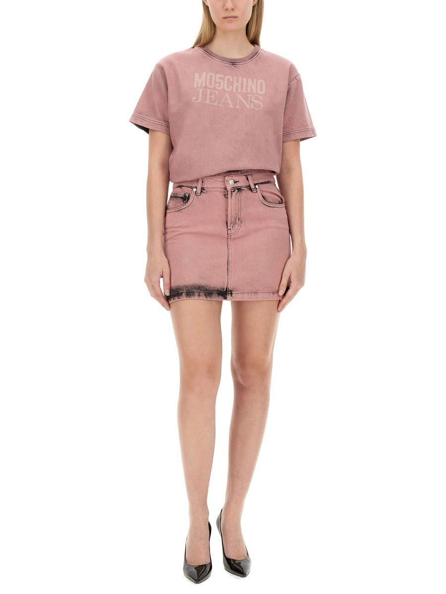 [Moschino Jeans] Mini skirt FW24 01028222_1181