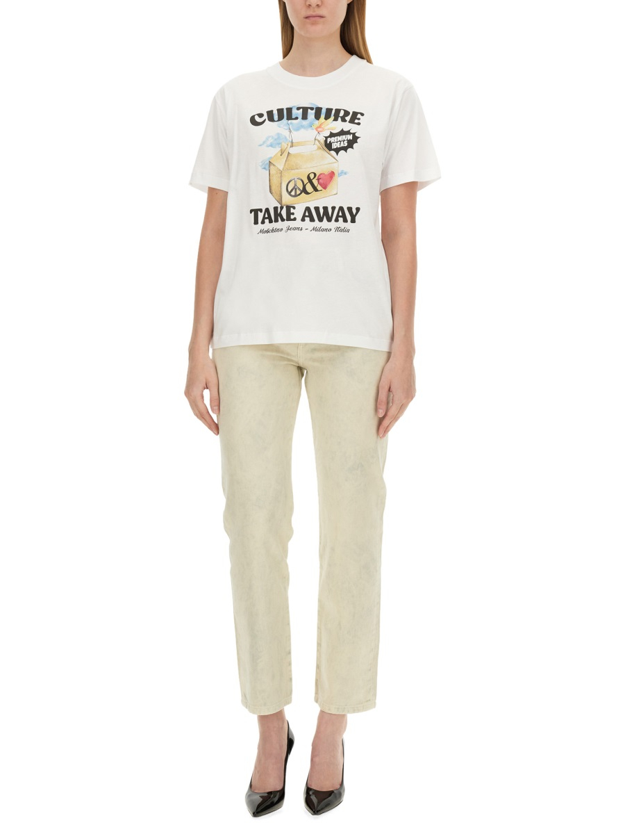 [Moschino Jeans] T-shirts Short Sleeve FW24 07088237_1001