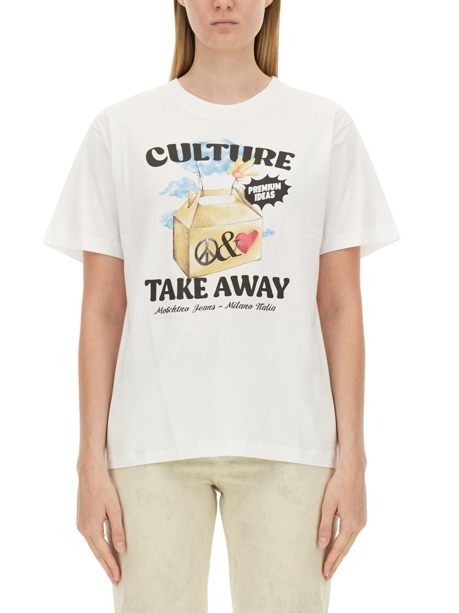 [Moschino Jeans] T-shirts Short Sleeve FW24 07088237_1001
