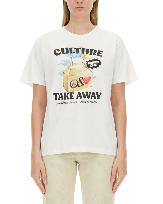 [Moschino Jeans] T-shirts Short Sleeve FW24 07088237_1001